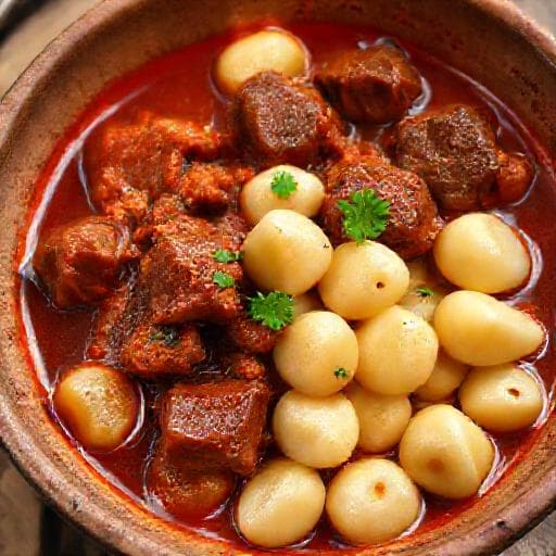 Traditional Domaći Njoki s Gulašom