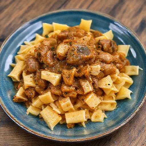 Quick Mlinci with Pan Gravy