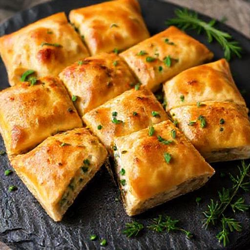 Savory Bednjanski Štrukli with Herbs