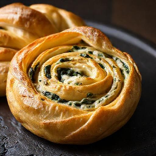 Savijača od sira sa Spinatom (Spinach and Cheese Burek)