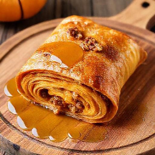 Savijača od bundeve s orasima i medom (Pumpkin Strudel with Walnuts and Honey)