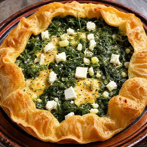 Zeljanica with Leeks and Dill
