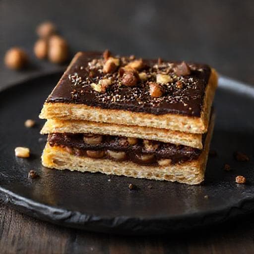 Chocolate Hazelnut Kremšnita