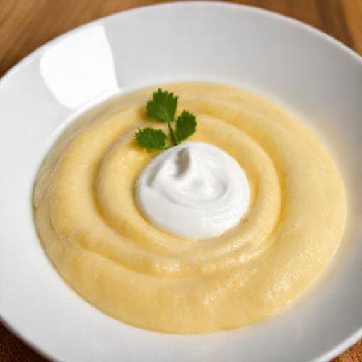 Quick Žganci with Sour Cream