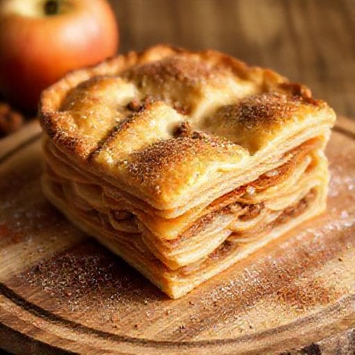 Sipana Pita Od Jabuka sa Orasima (Nutty Layered Apple Pie)