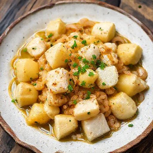 Quick Bakalar s Krumpirom (Speedy Cod and Potatoes)