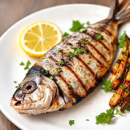 Quick Garlic-Herb Grilled Mackerel