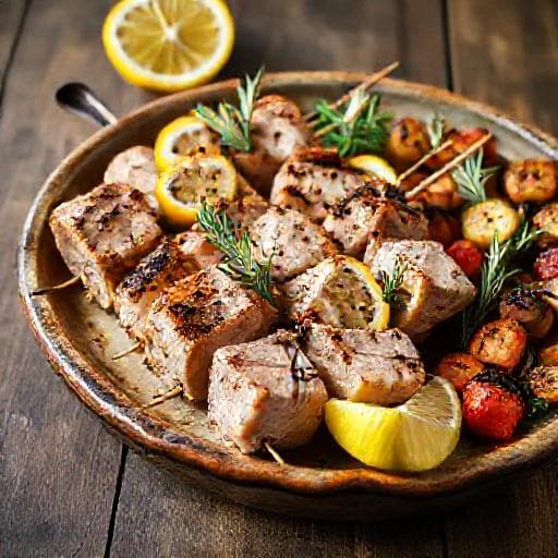 Classic Tuna Ražnjići (Grilled Tuna Skewers)