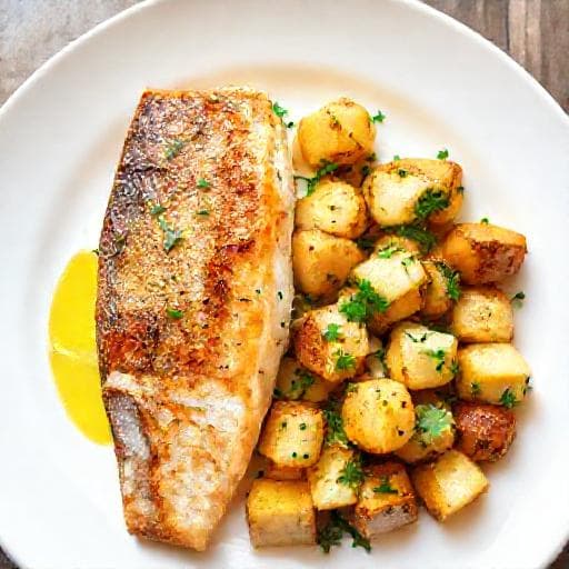 Quick Pan-Seared Sea Bream with Lemon-Herb Potatoes