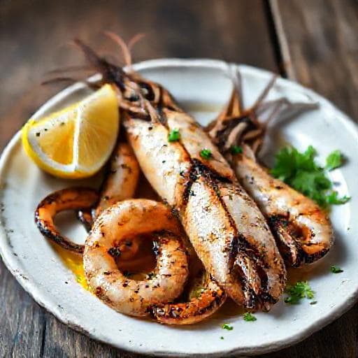 Lignje na žaru (Grilled Squid)