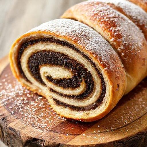 Traditional Makovnjača (Poppy Seed Roll)