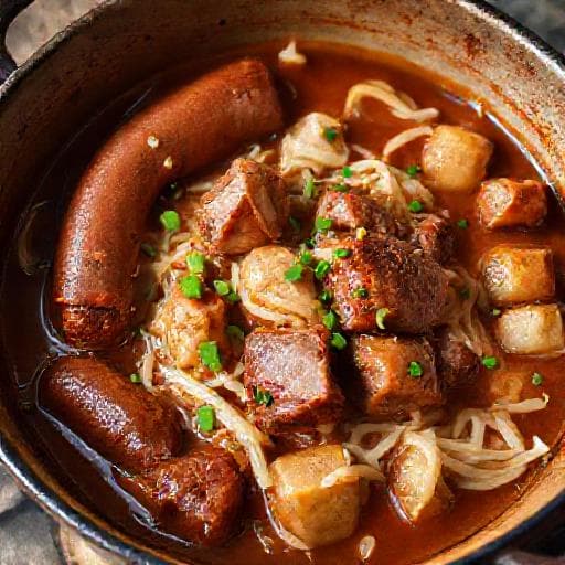 Istarske Kobasice s Kapuzom and Smoked Pork Belly