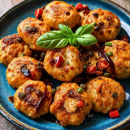 Posutice s Bakalarom with Mediterranean Twist