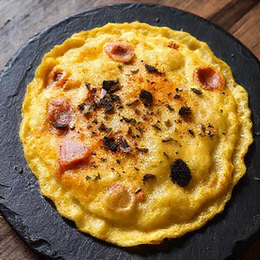 Fritaja s pršutom i tartufima (Istrian Omelette with Prosciutto and Truffles)