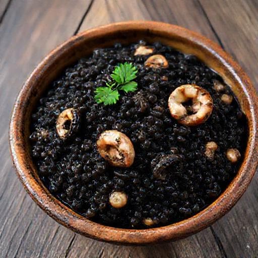 Traditional Crni Rižot (Black Risotto)