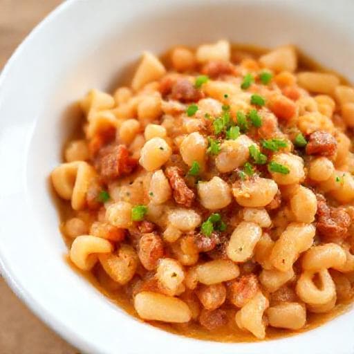 Quick Pašta Fažol (Simplified Bean and Pasta)