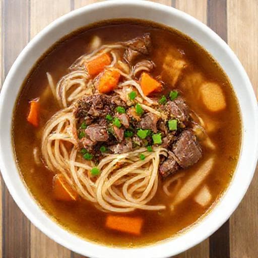 Quick Goveđa juha s rezancima (Simplified Beef Noodle Soup)