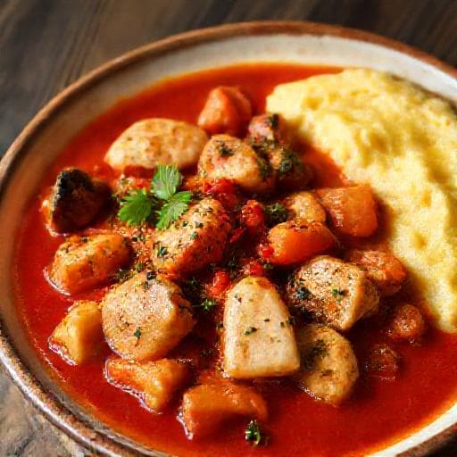Brudet od Ribe with Polenta (Istrian Style)