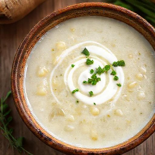 Traditional Croatian Leek and Potato Soup (Juha od poriluka i krumpira)
