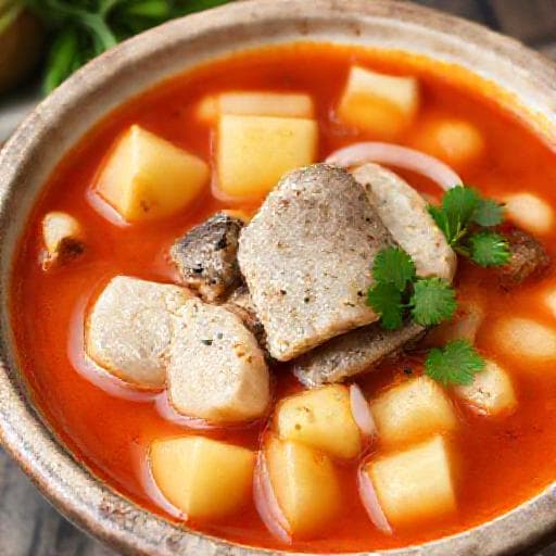 Traditional Croatian Cod Fish Stew (Juha od bakalara)