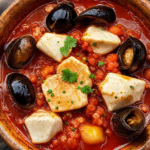 Adriatic Style Cod Fish Stew (Brodet od bakalara)