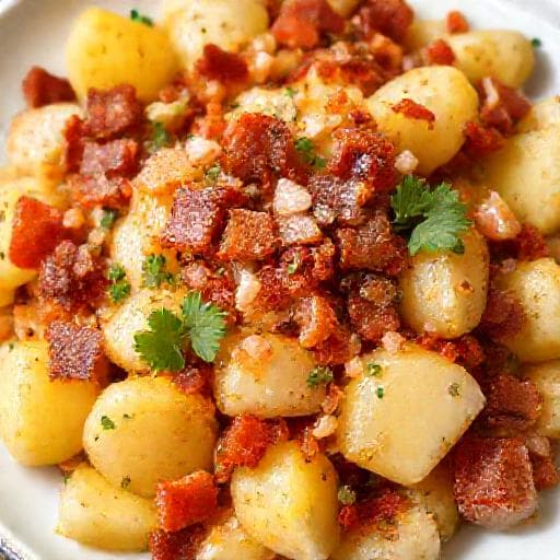 German Potato Salad with Bacon (Bayerischer Kartoffelsalat)
