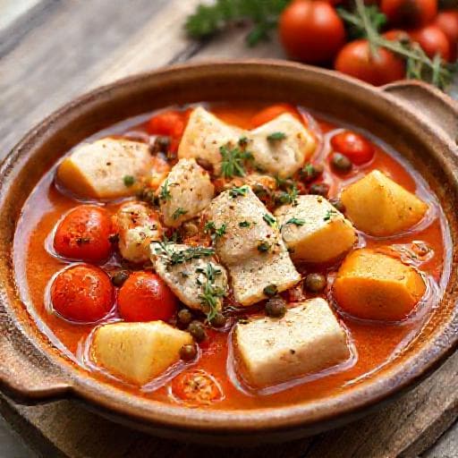 Gregada with Tomatoes and Capers