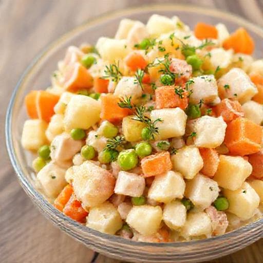Classic Russian Salad (Salat Olivye)