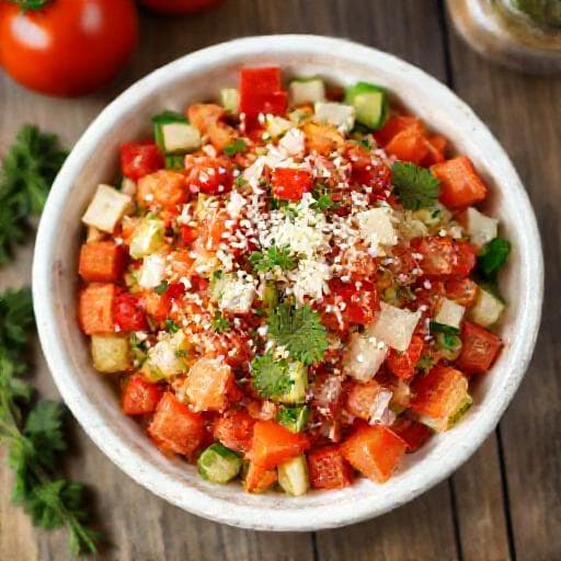 Traditional Šopska Salad