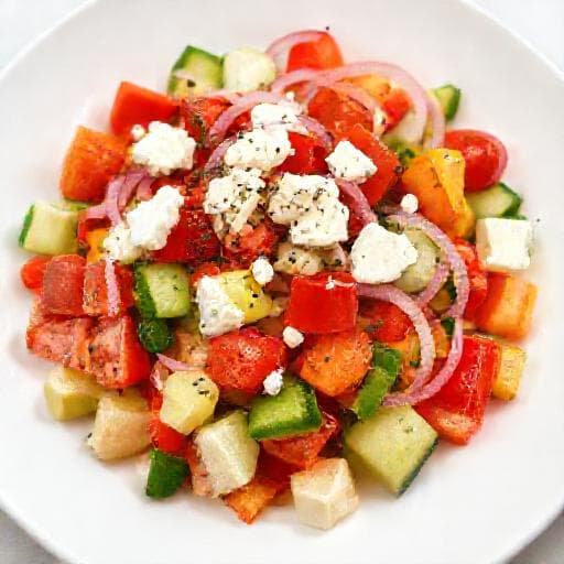 Quick Šopska Salad