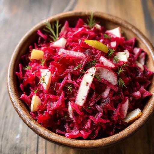 Quick Beetroot Salad with Apple