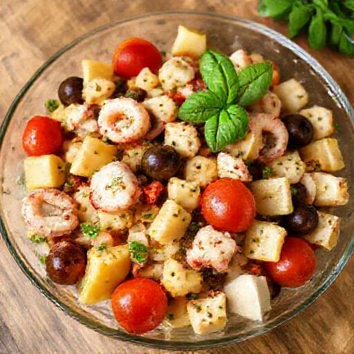 Salata od hobotnice s krumpirom i Artichokes (Octopus and Potato Salad with Artichokes)