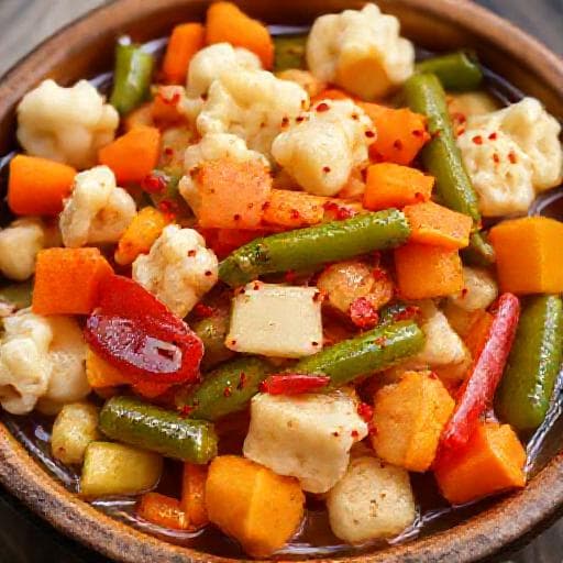 Spicy Miješana Turšija with Chili
