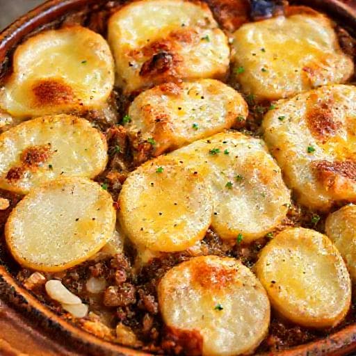 Traditional Potato Moussaka (Musaka od krumpira)