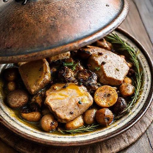 Istrian-Style Veal Peka with Wild Mushrooms
