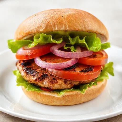 Classic Pileći Burger (Serbian Grilled Chicken Burger)