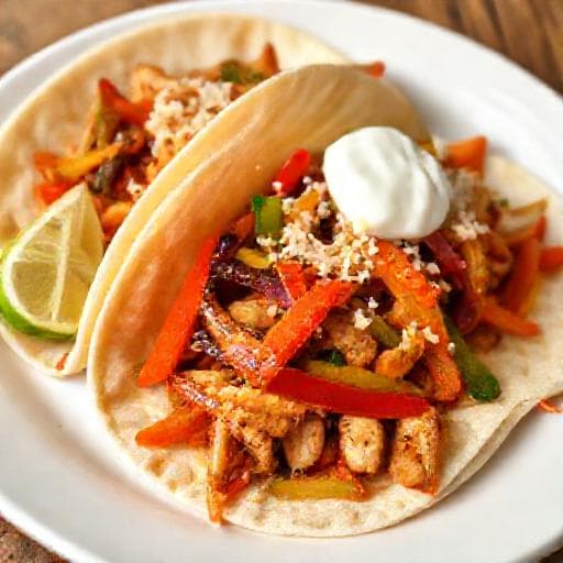 Quick Chicken Fajita Tortillas