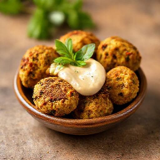 Quick Baked Falafel Bites