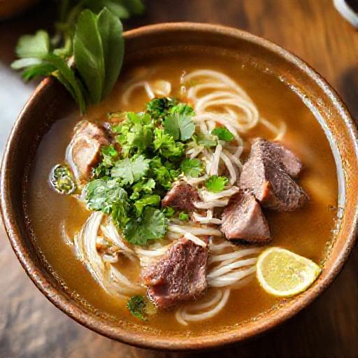 Pho Bo (Traditional Beef Noodle Soup)