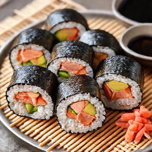 Quick Salmon Avocado Roll (Maki)