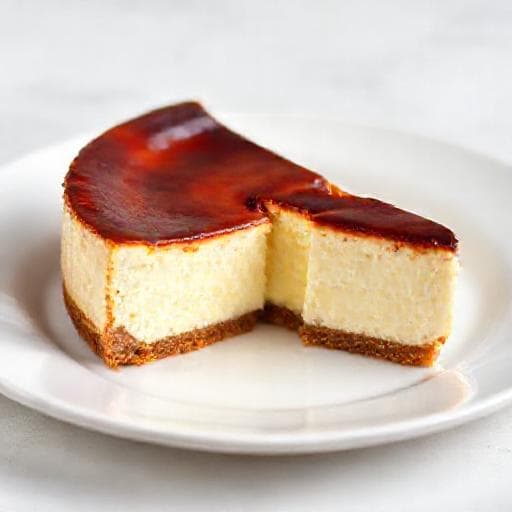 Quick Basque-Inspired Cheesecake