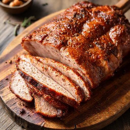 Quick Odojak na ražnju (Simplified Spit-Roasted Pork)