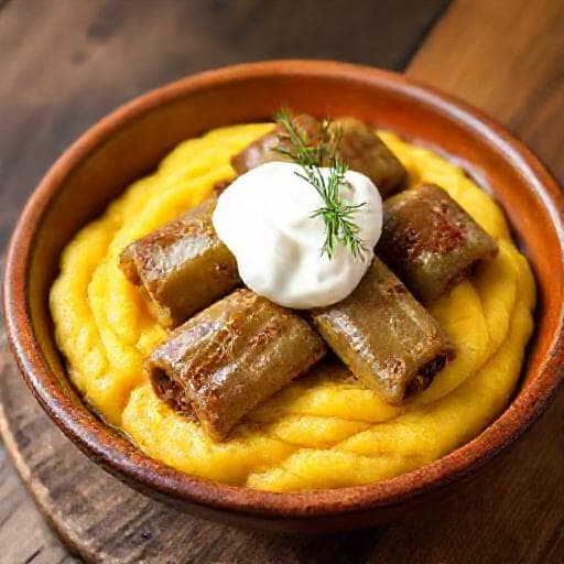 Sarma with Polenta (Mamaliga)