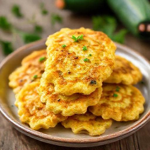 Quick Zucchini Fritters (Brzi Popečci)