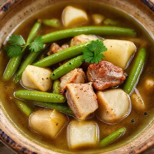 Traditional Varivo od Mahuna (Green Bean Stew)