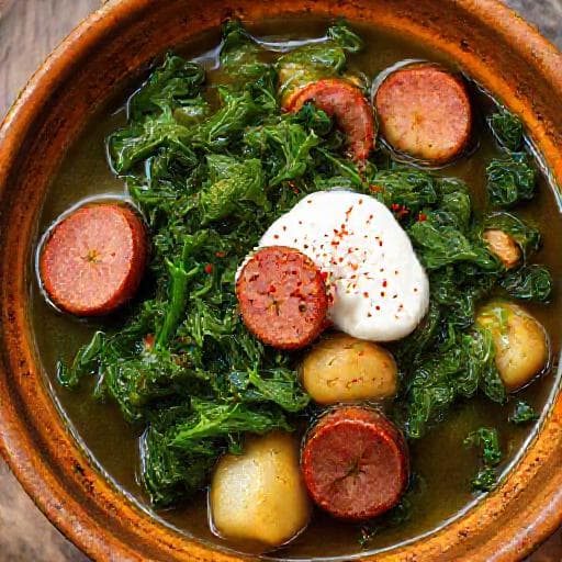 Varivo od Kelja sa Kobasicom (Kale Stew with Sausage)