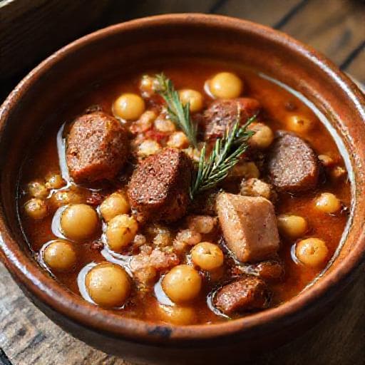 Varivo od Slanutka with Smoked Sausage (Istrian Twist)