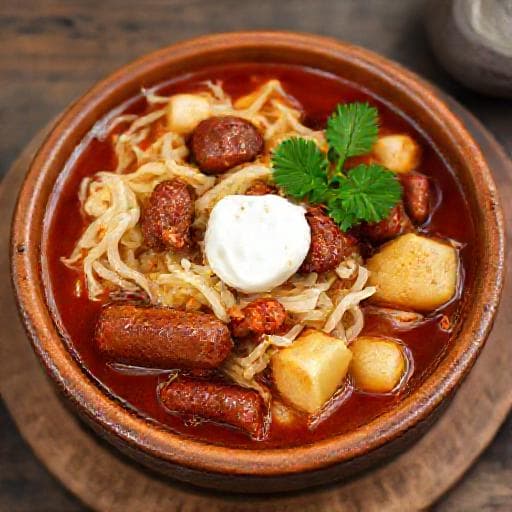 Varivo od Kupusa sa Suhim Mesom (Cabbage Stew with Dried Meat)