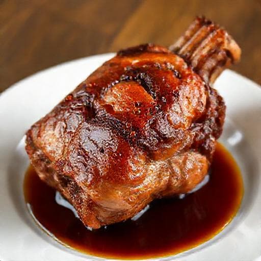 Quick Beer-Braised Pork Knuckle