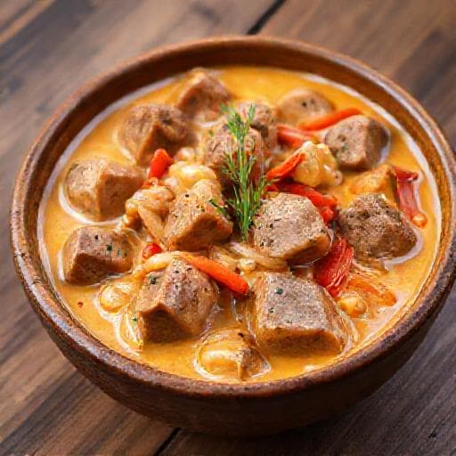 Goveđi Odresci u Umaku s Paprikom i Vrhnjem (Beef Steaks in Paprika and Cream Sauce)